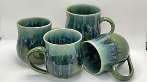 Pottery by Jackie Green splash Mugs