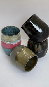 Pottery by Jackie Thumbprint  Cups