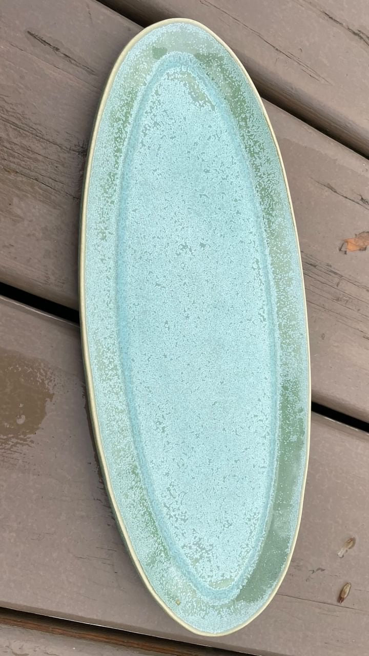 Pottery by Jackie Speckled Tray