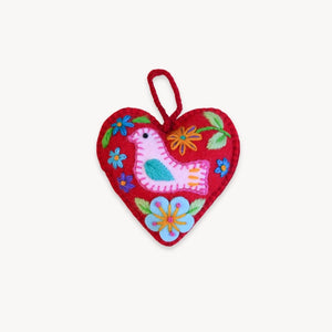 Fair Trade Ornament~ Bird Heart