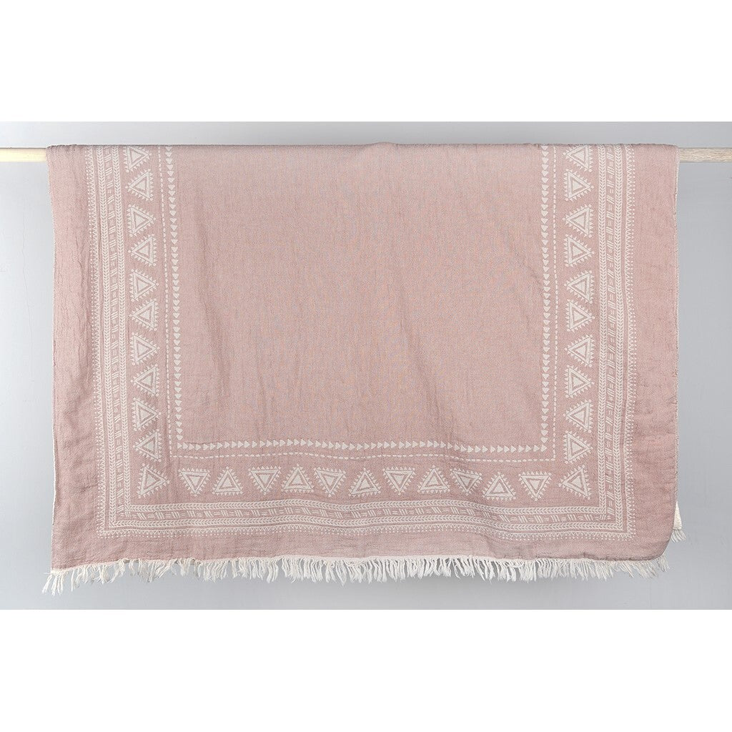 Turkish Cotton Fleece Lined Throws- Devon Shell