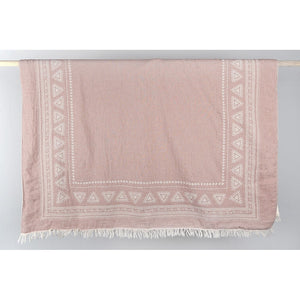 Turkish Cotton Fleece Lined Throws- Devon Shell