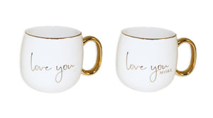 Love you More Mug Set