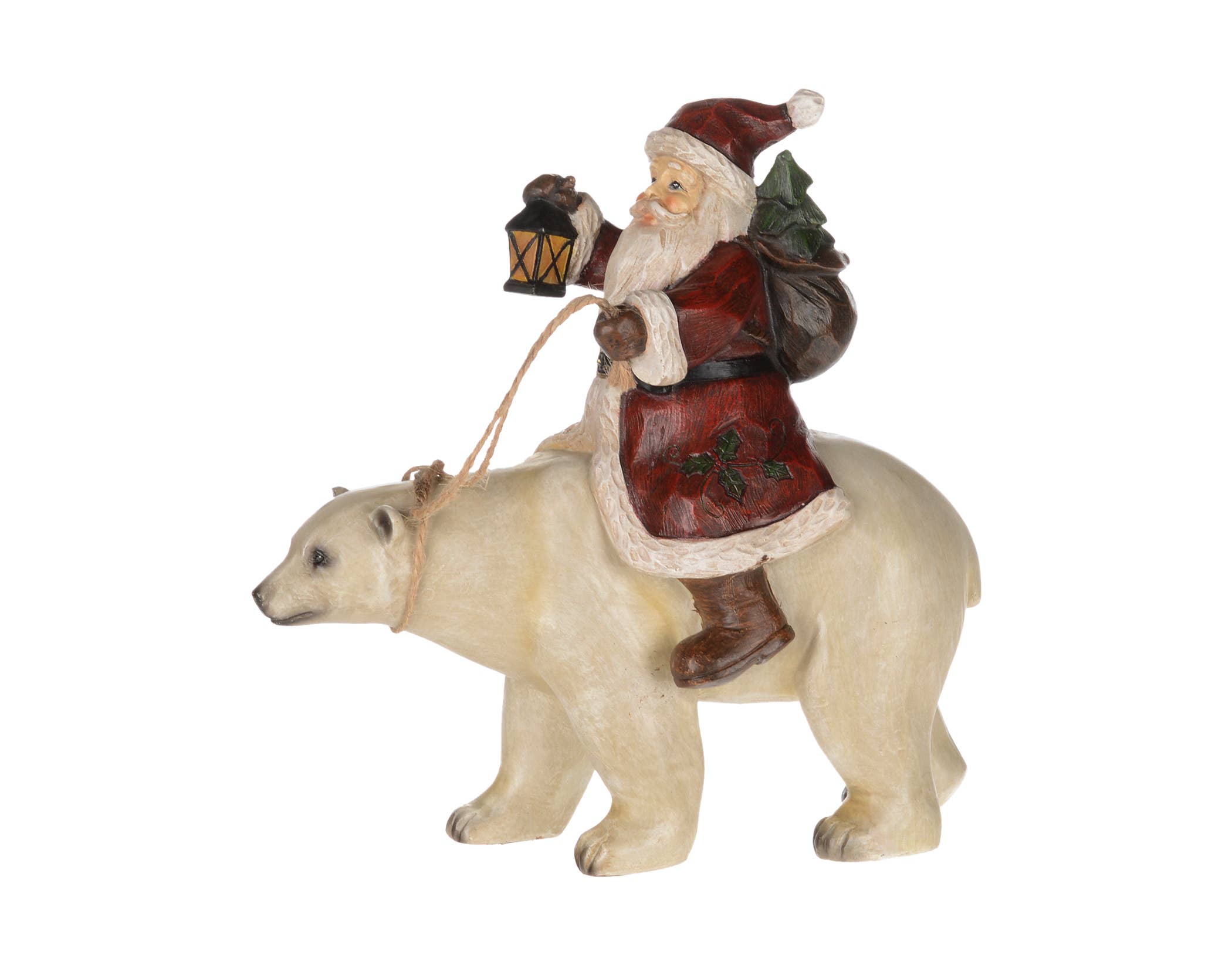 Santa Riding A Polar Bear