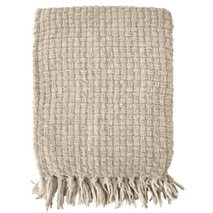 Chenille Basket Weave Throw- Various Colours