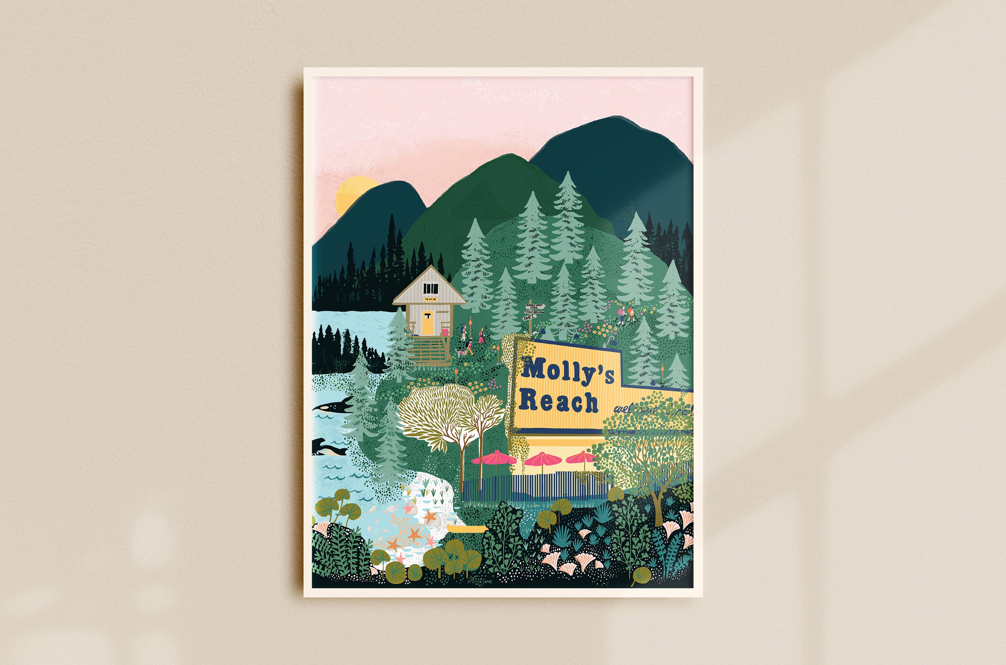 Sunshine Coast Art Print by Anja Jane