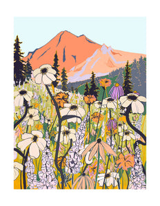 Mountain Wildflowers by Liz Miles