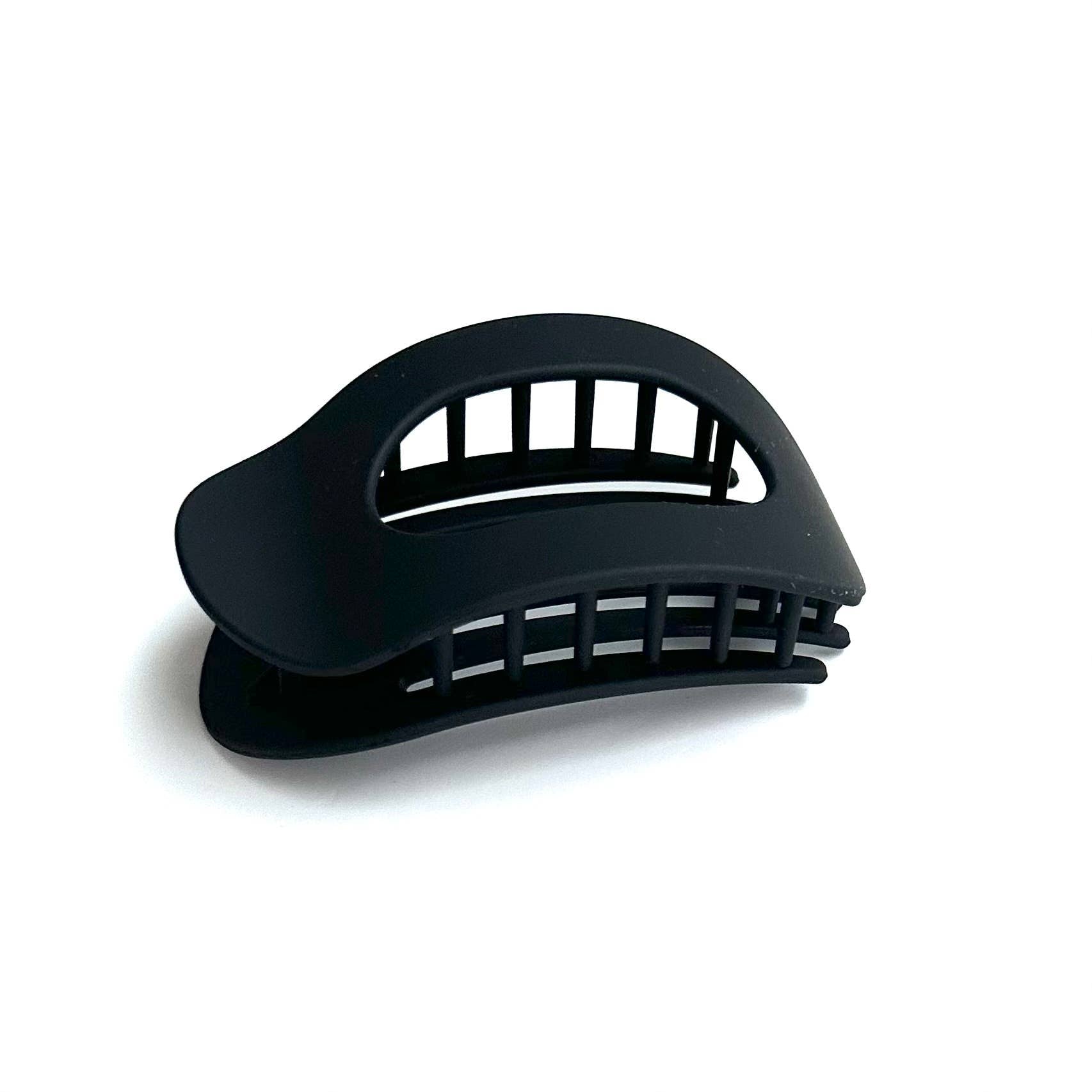Flat Oval Hair Clip Accessory Black Hair Claw