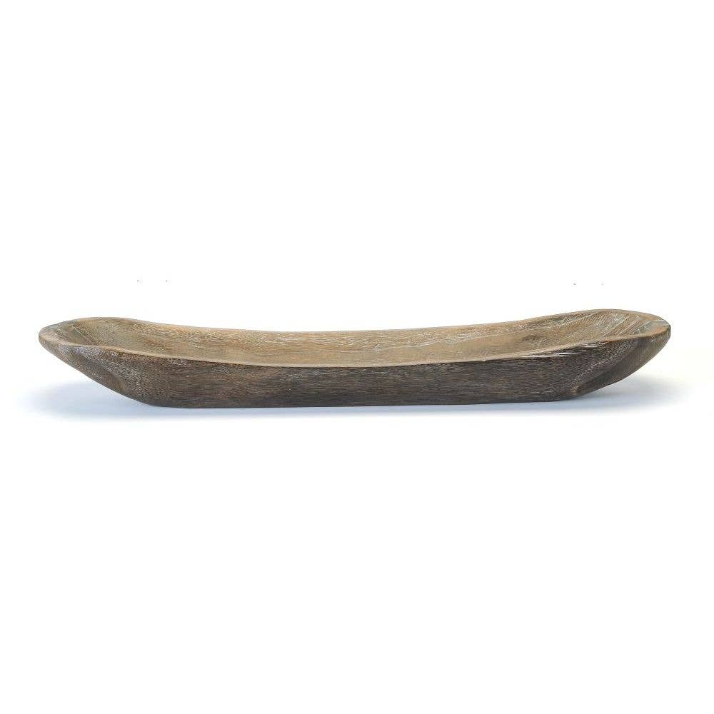 Wooden Oval Bowl 30”