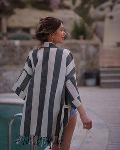 Striped Beach Cover Up- Various Colours
