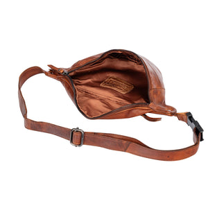 Womens Leather Bum Bag - Lina