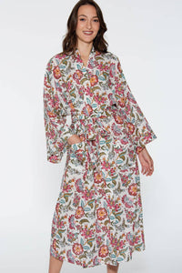 Reva Block Print Kimono Robes