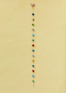 Recycled Sari Garland - Hearts