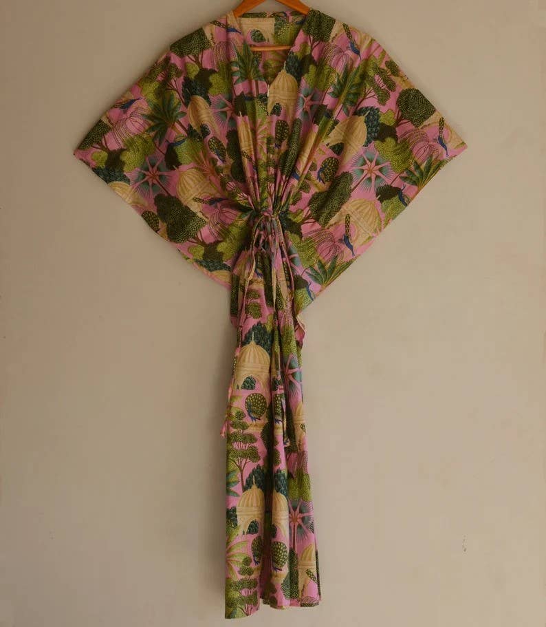 Cotton Long Kaftan Dress