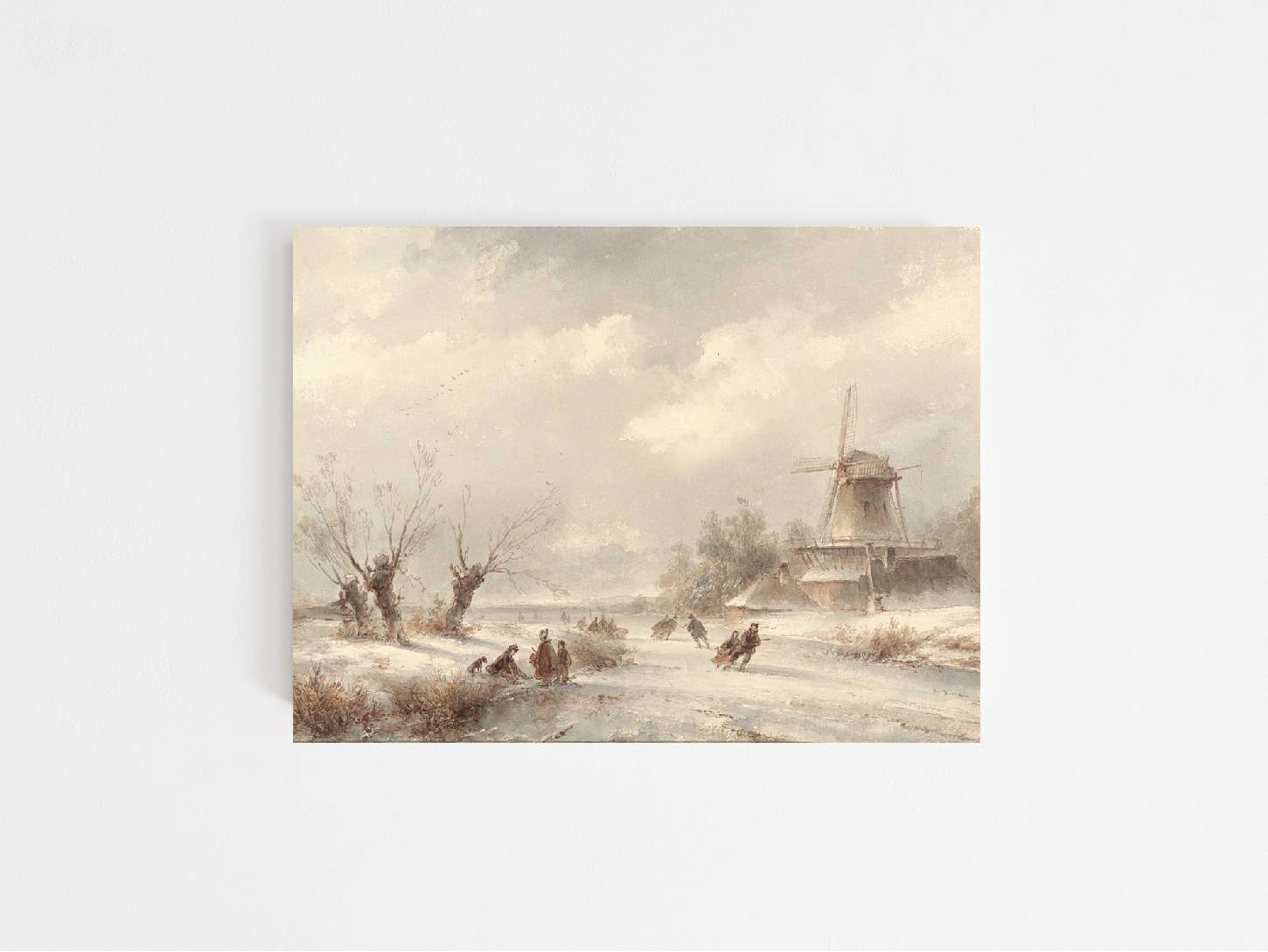Winter Escape ll Vintage Art Print 11 x 4