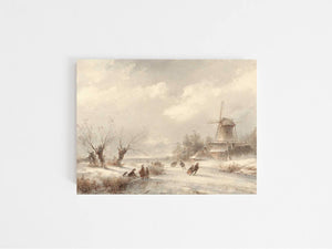 Winter Escape ll Vintage Art Print 11 x 4