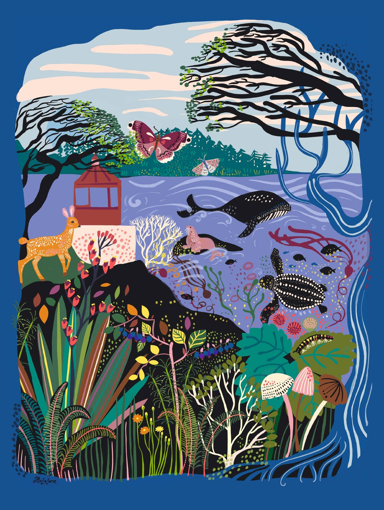 Ucluelet Art Print by Anja Jane