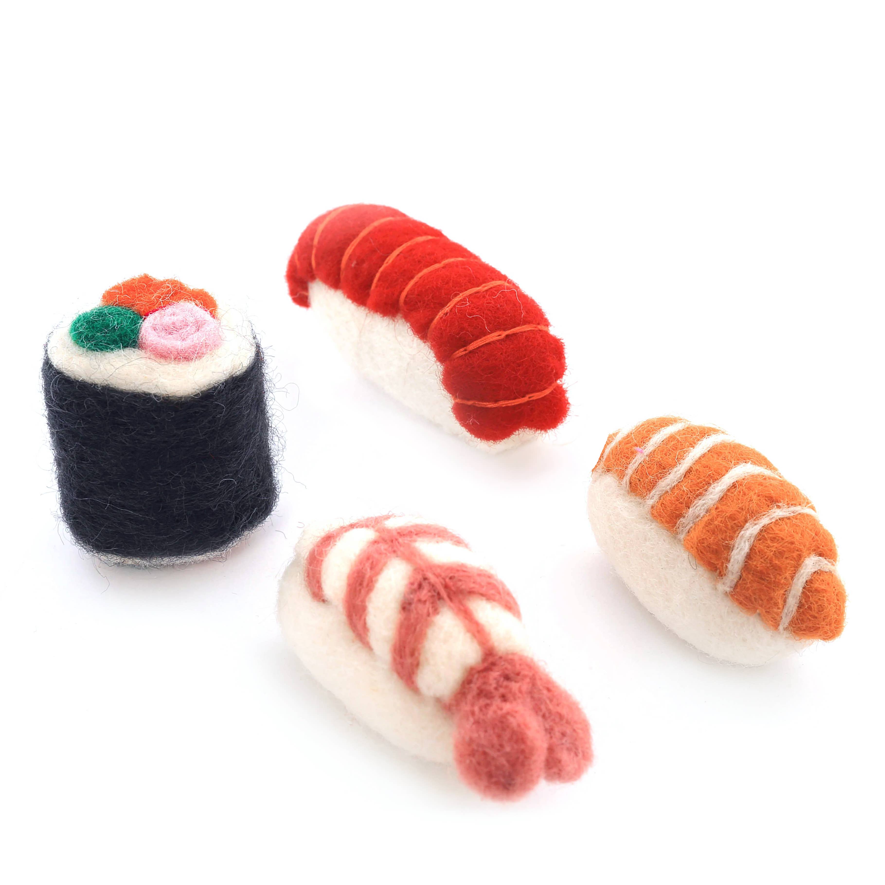 Sushi Cat Toy,  Prawn Nigiri