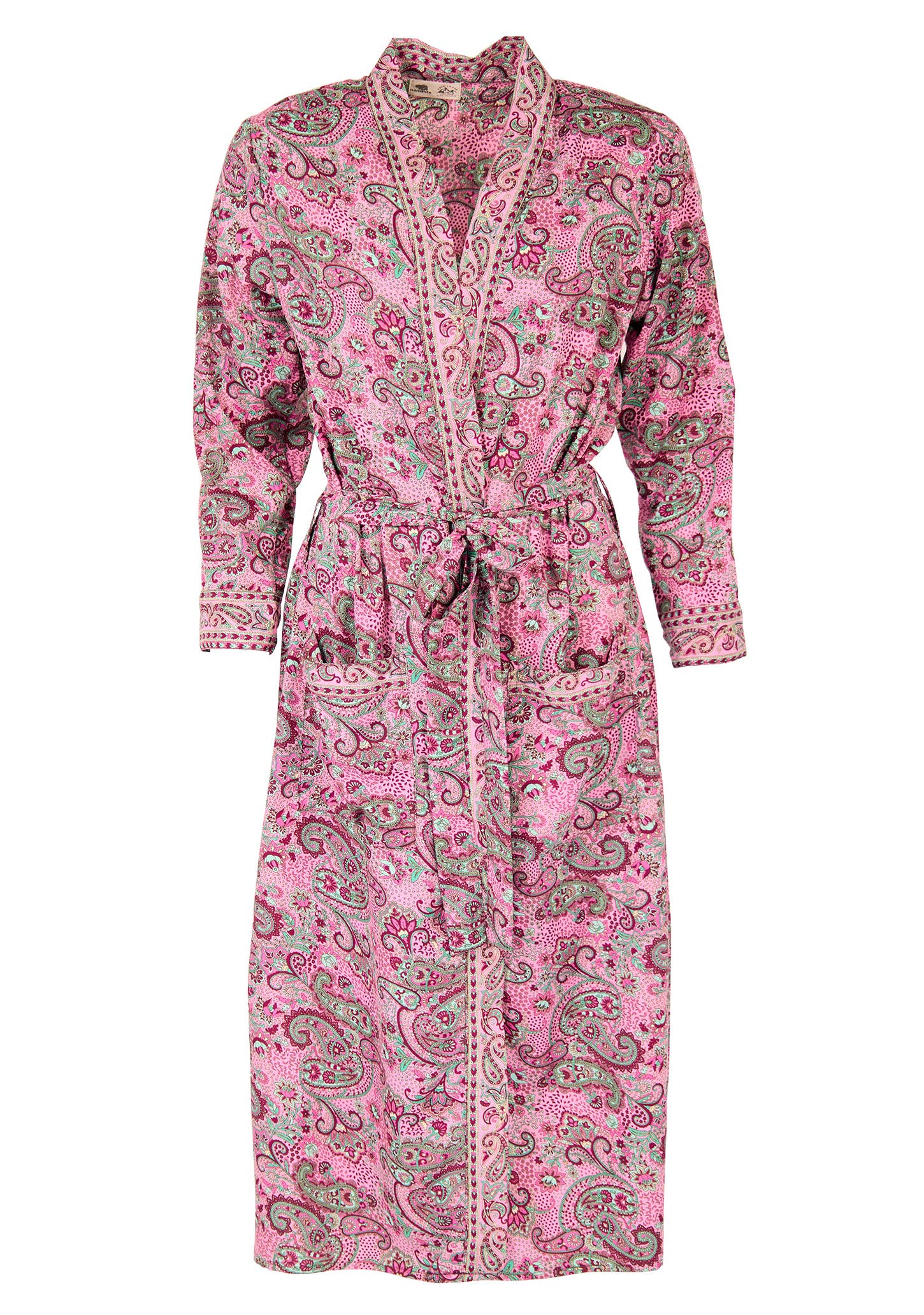 Pink Floral Paisley Kimono/Dressing Gown