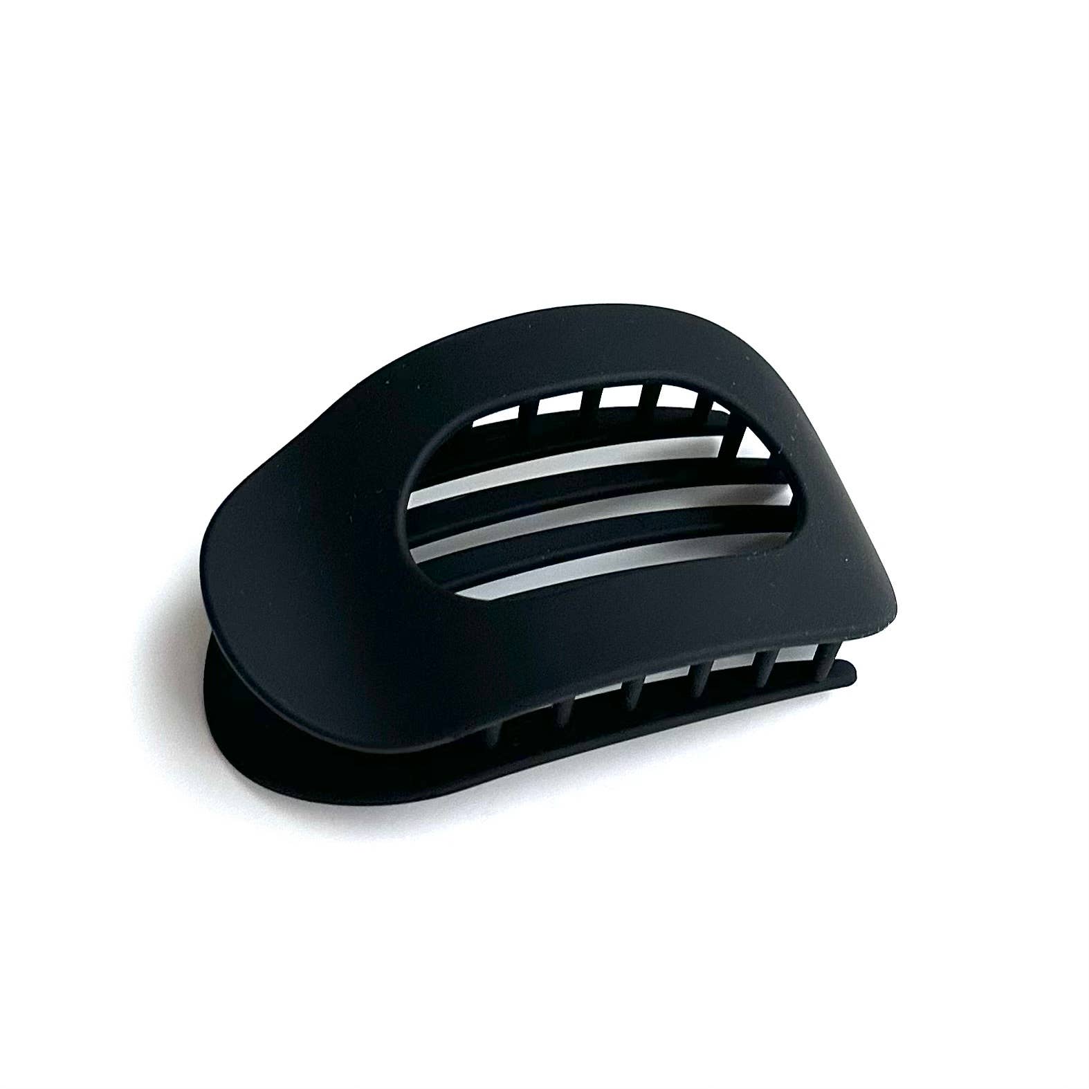 Flat Oval Hair Clip Accessory Black Hair Claw