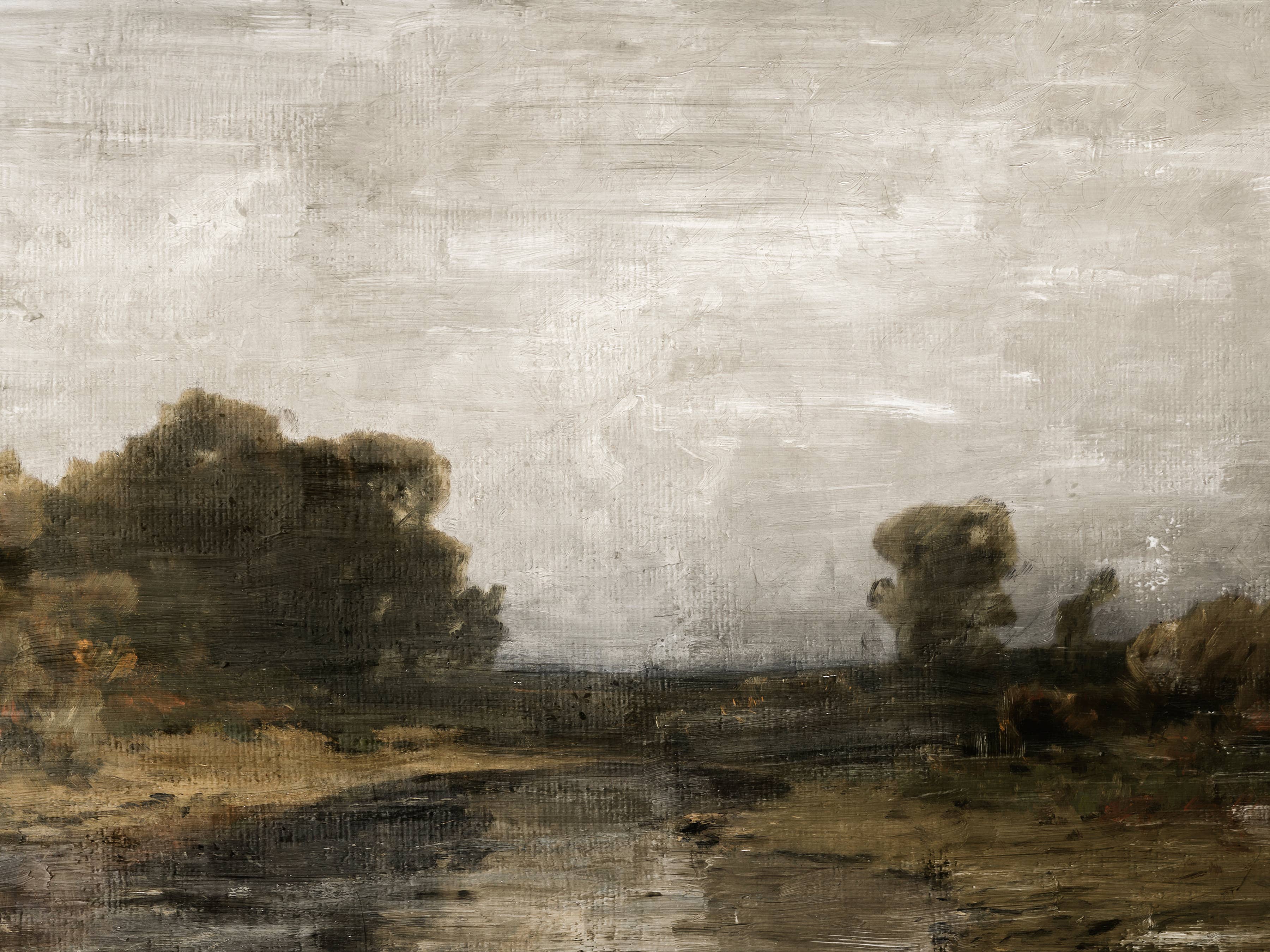 Gray Skies Vintage Art Print 11 x 14