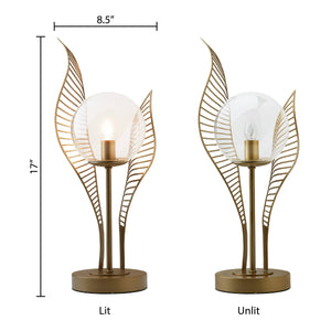 Dwight Gold Leaf Table Lamp