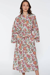 Reva Block Print Kimono Robes