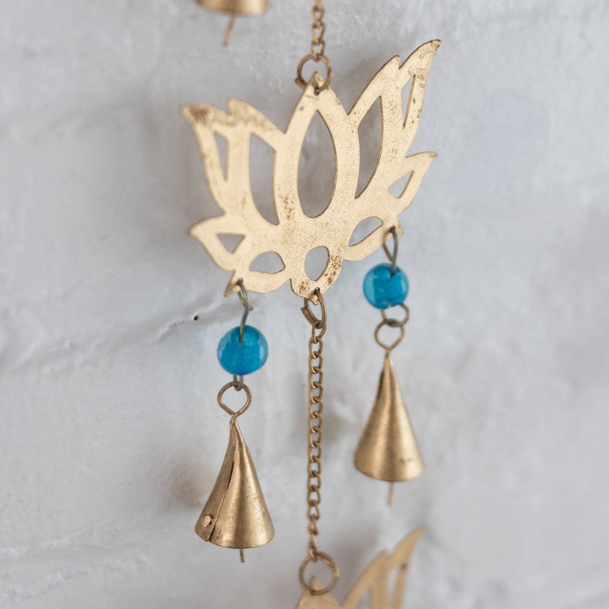 Kama Lotus Blossom Recycled Iron Chime