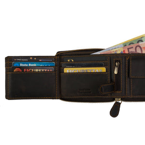 RFID Zip Around Wallet