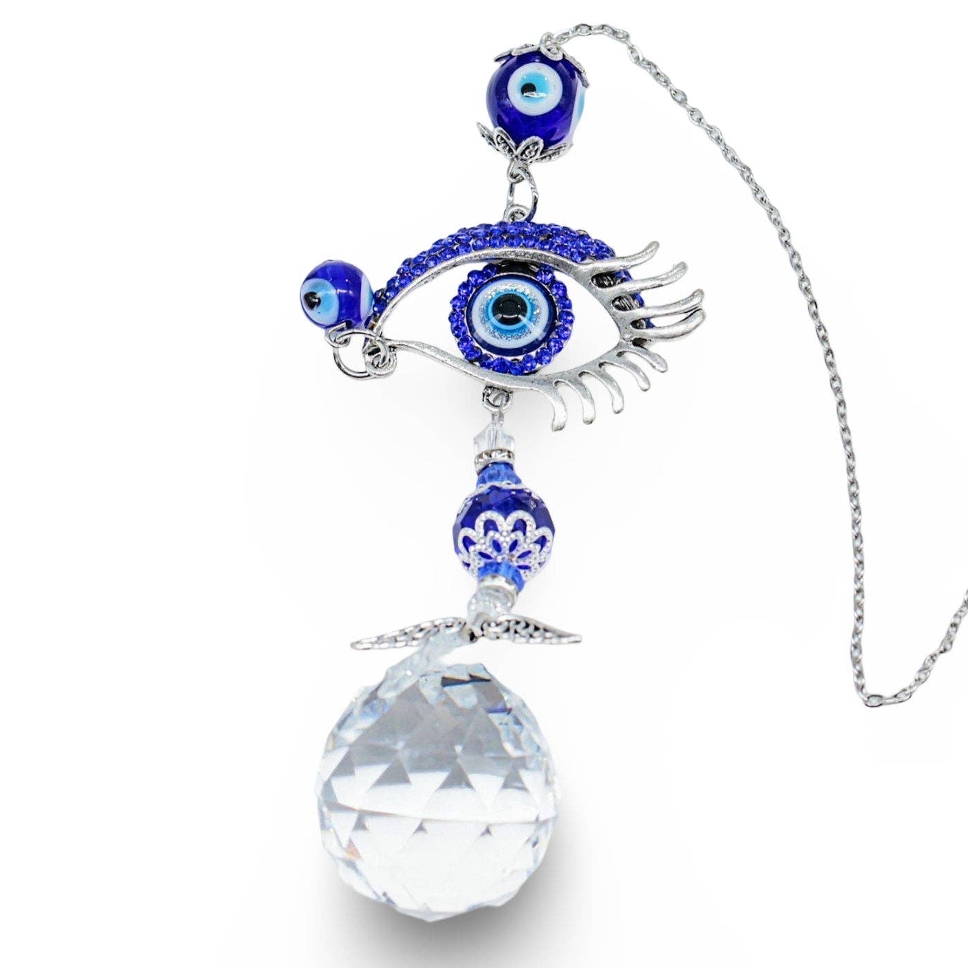 Suncatcher - Crystal Hanging Ornament - Evil Eye