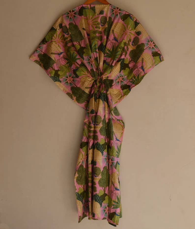 Cotton Long Kaftan Dress