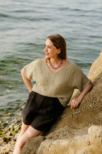Double Gauze Cotton Top 2 colours