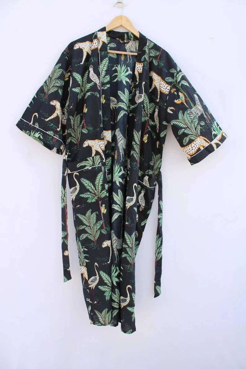 Kimono Robe- Safari