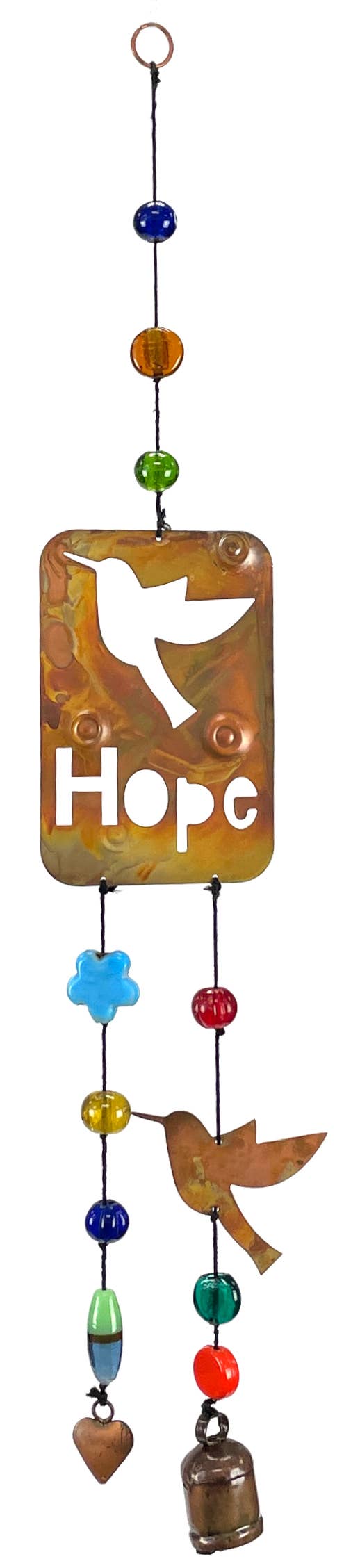 Iron Bell Chimes - Hope Flamed Copper 24"