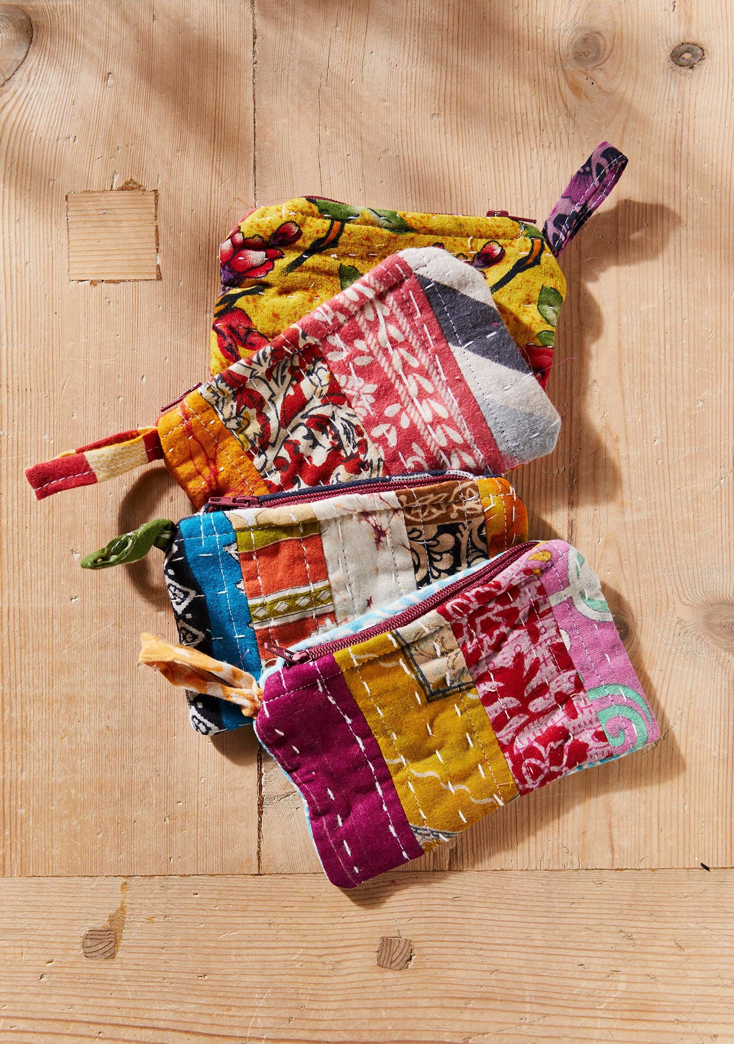 Vintage Kantha Coin Pouch