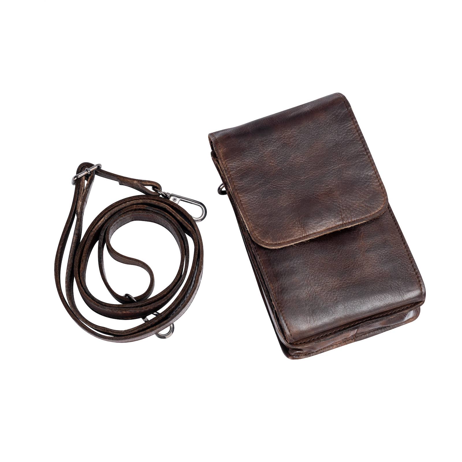 Leather Shoulder Bag Ivy Brown