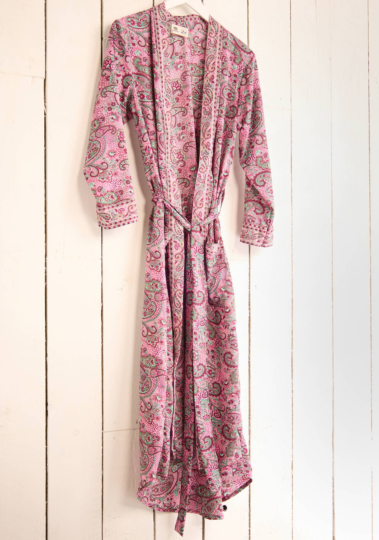 Pink Floral Paisley Kimono/Dressing Gown