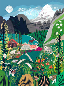 Canadian Rockies Art Print by Anja Jane