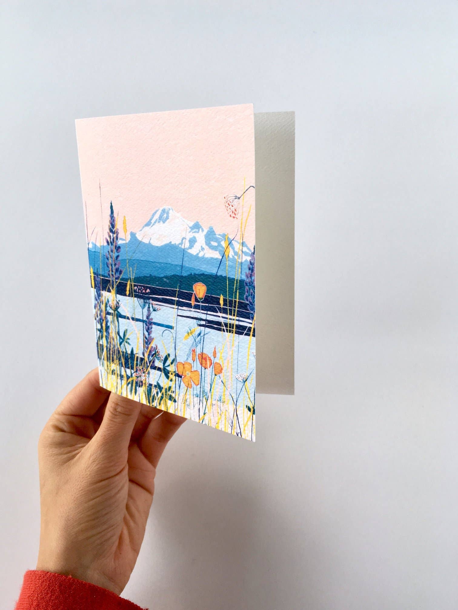 Wildflower Mountain - Greetings  Art Card