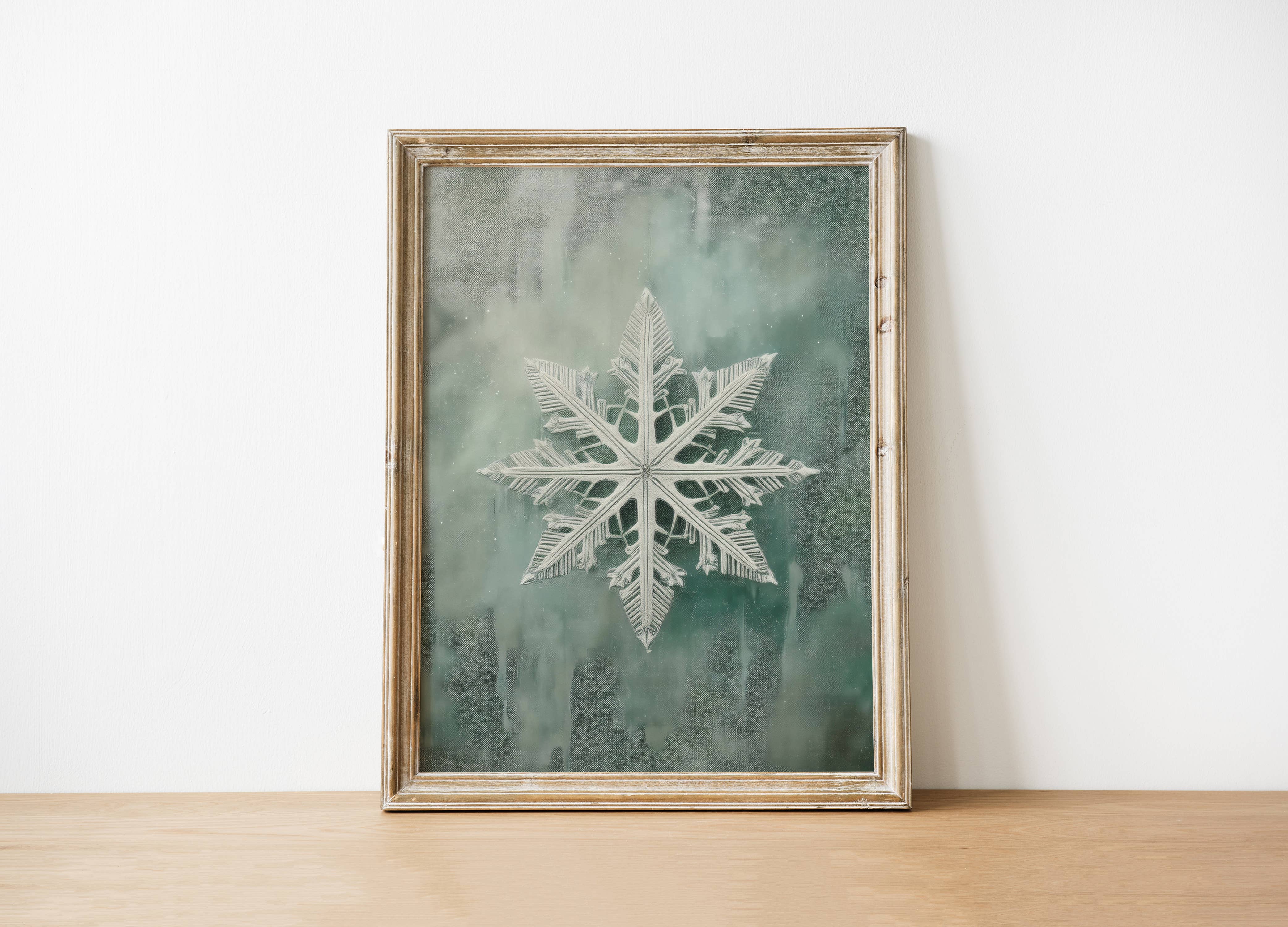 Vintage Snowflake Art Print