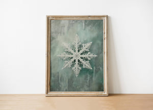 Vintage Snowflake Art Print
