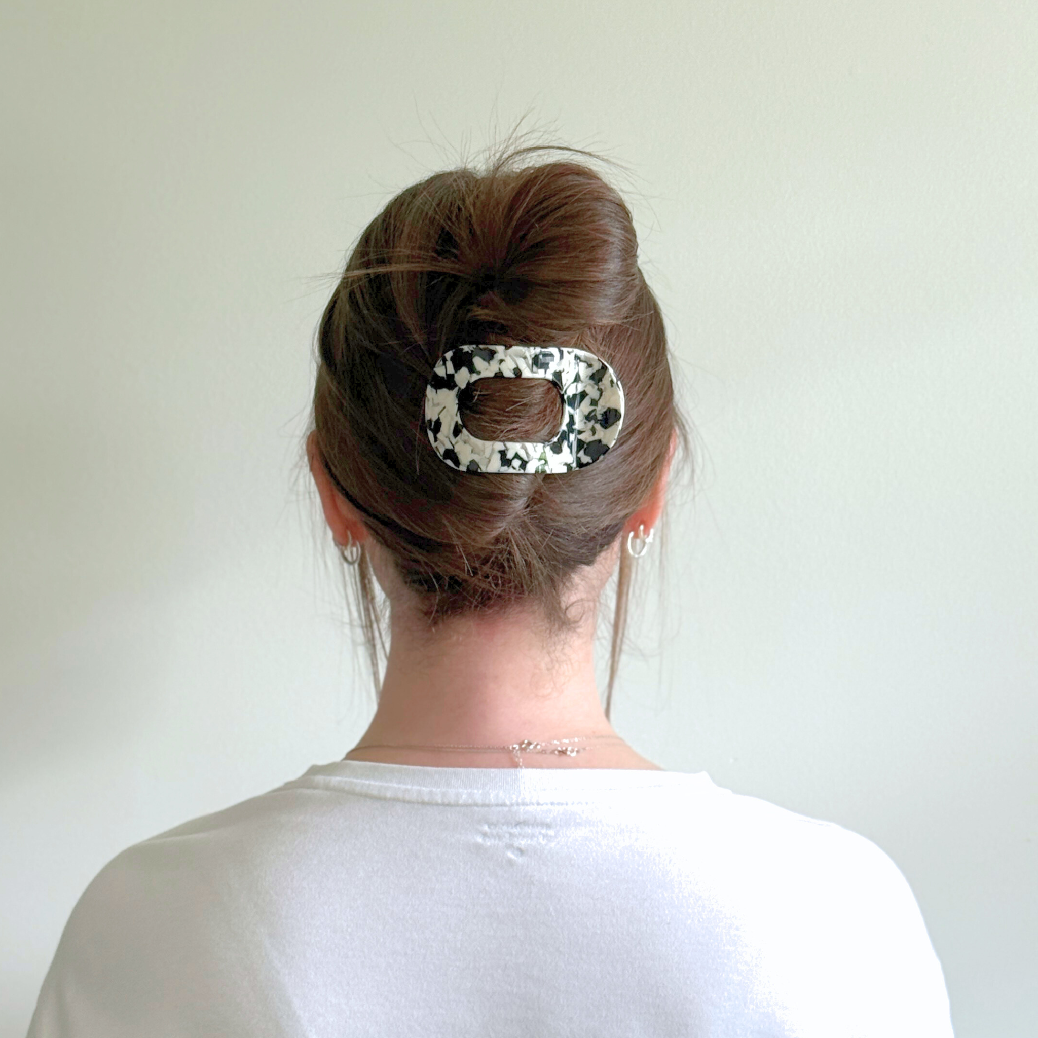 Olivia Cellulose Acetate Flat Hair Claw Clips