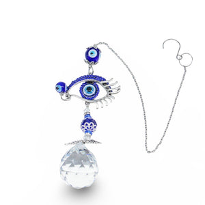 Suncatcher - Crystal Hanging Ornament - Evil Eye