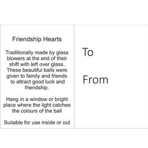 Large Friendship Heart - Red