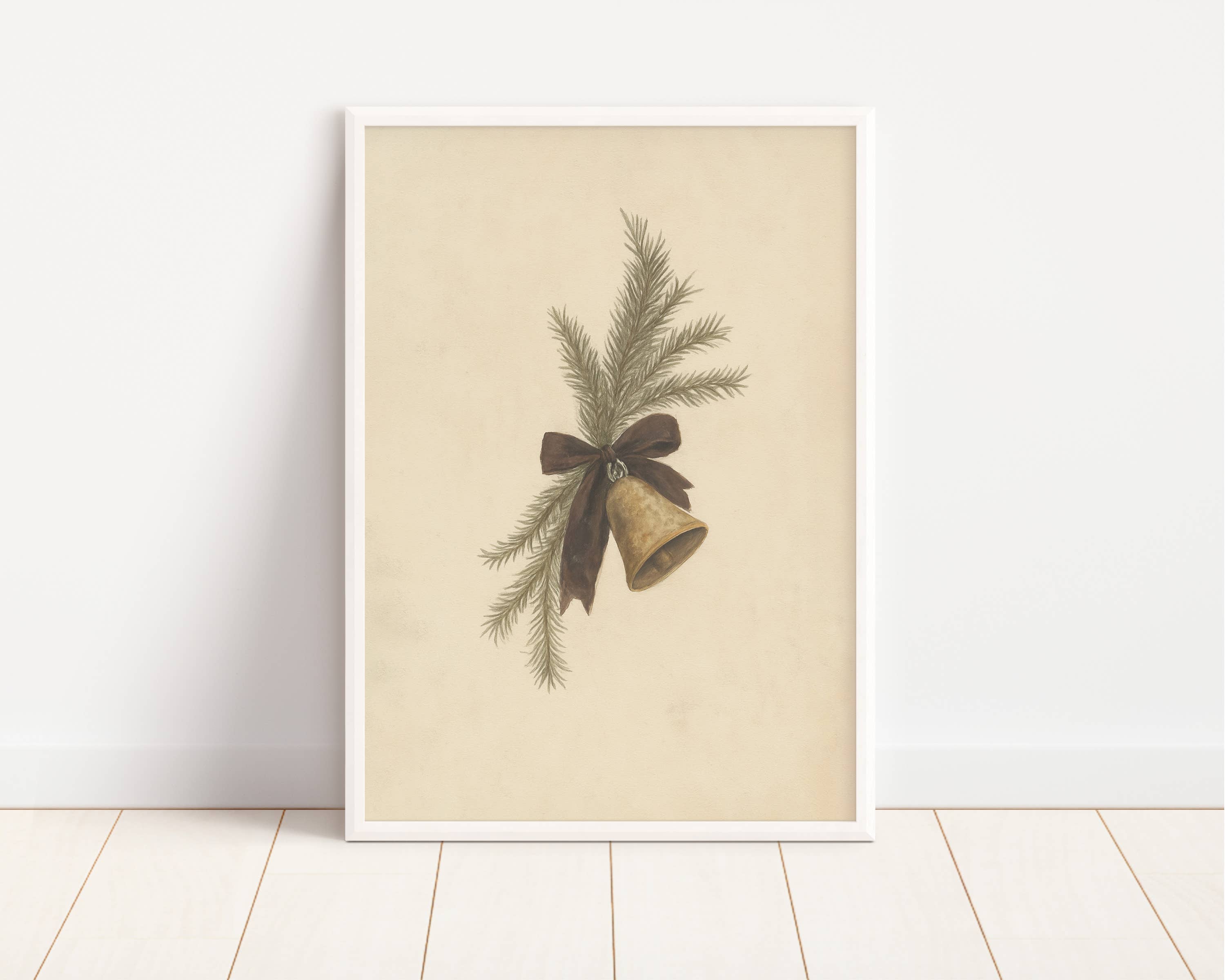 Bell Holiday Art Print