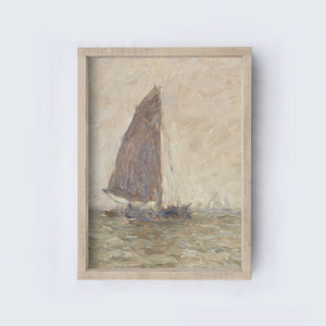 Vintage Sailboat 8.5 x 7