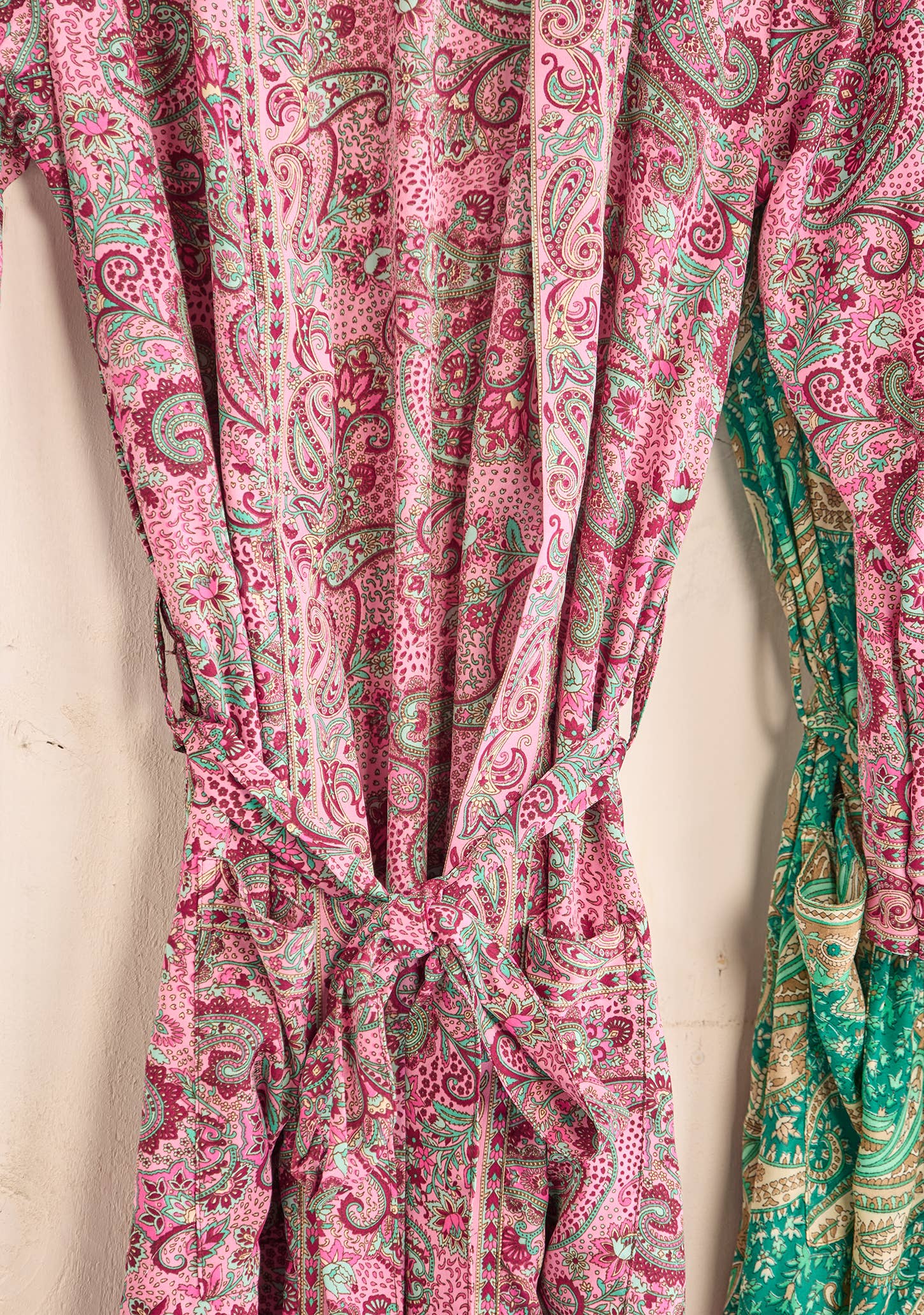 Pink Floral Paisley Kimono/Dressing Gown