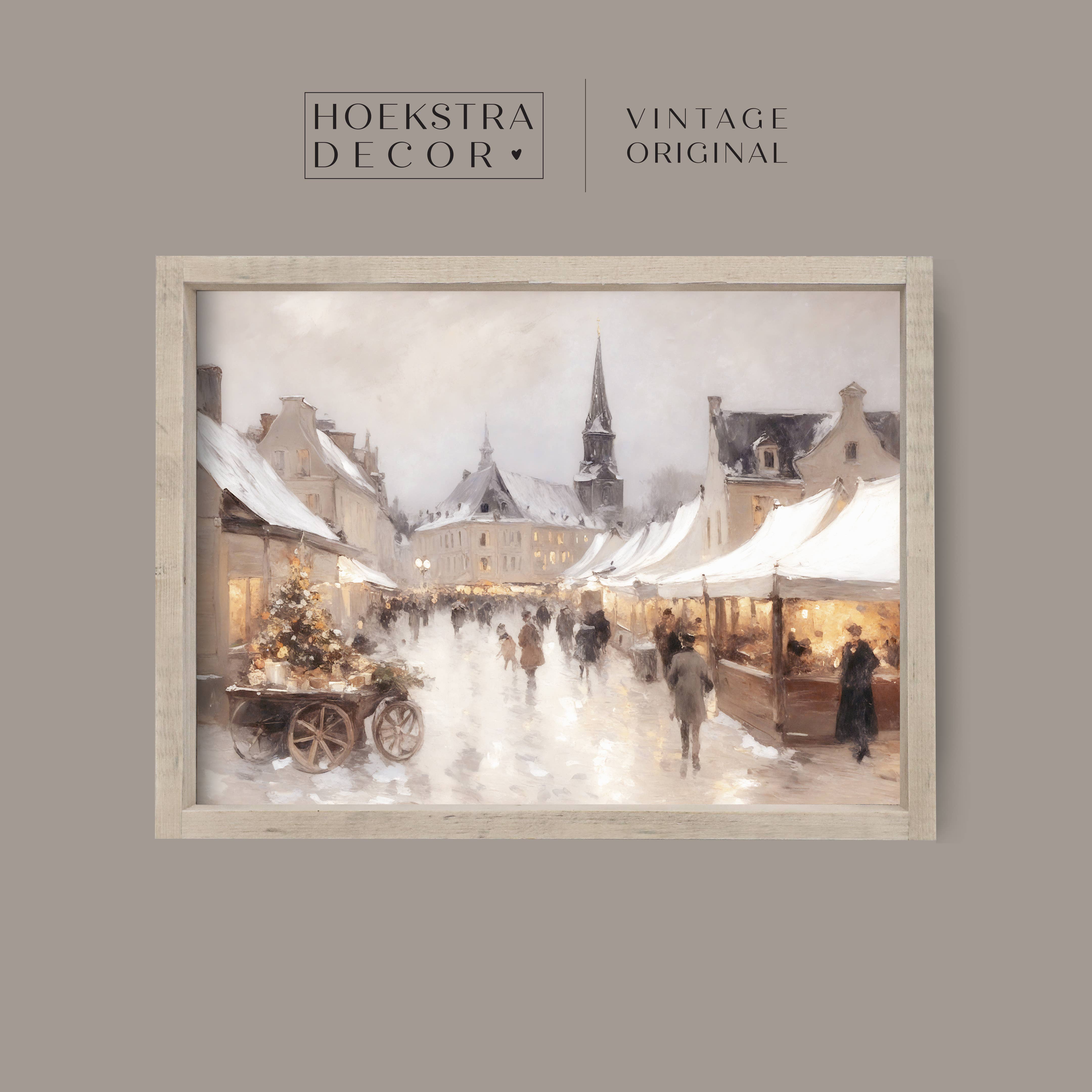 Vintage Christmas Market  | Vintage Print A249