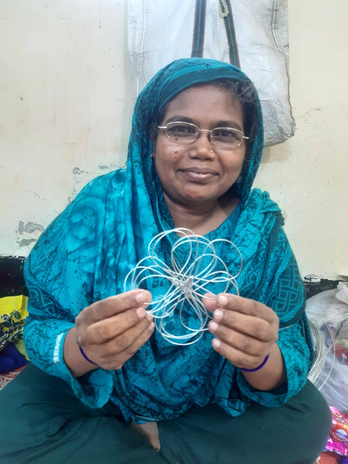 Recycled Sari Flower Garland