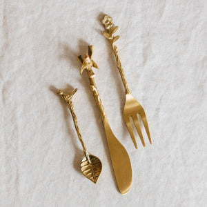 Adavi Brass Mini Serving Utensils-individual